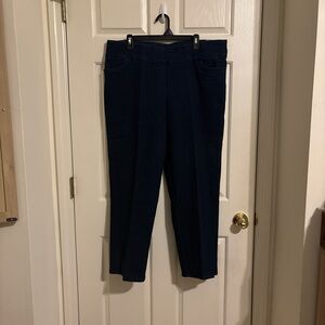 Alfred Dunner Navy Straight Leg Women’s Jeans